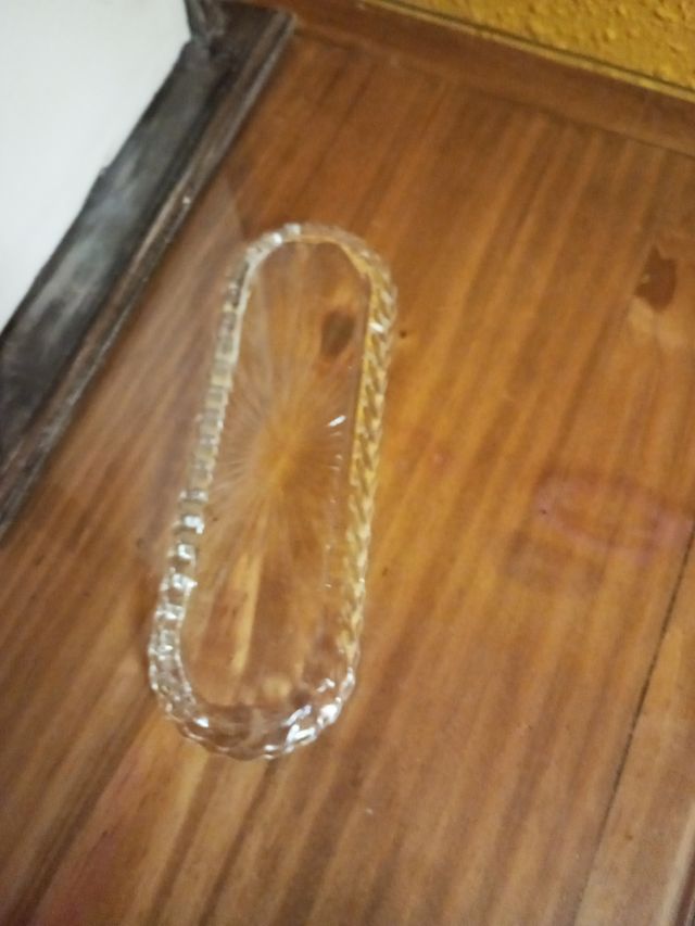 Espejo tocador y bandeja cristal