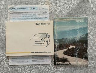 Libretto Uso Manutenzione Opel Corsa 1997