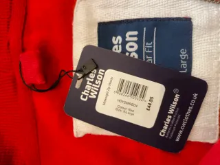 Sudadera con capucha Charles Wilson Roja Talla XL