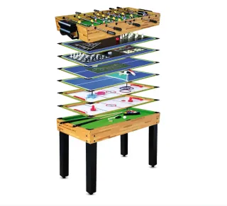 Mesa Multijuego 12 en 1: Futbolín y Billar