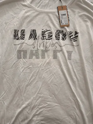 Camiseta Cecil blanca Happy Stripes