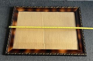 2 Marcos Resina Antiguos Marrón/Dorado