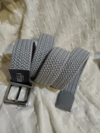 Cinturón Elástico Trenzado 120cm Gris.
