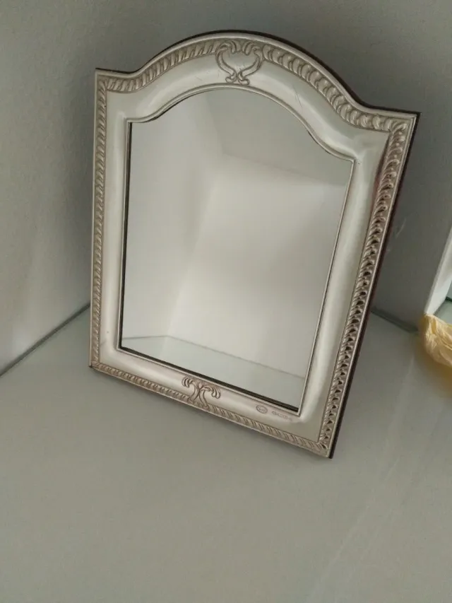 Marco Espejo Plata y Marrón