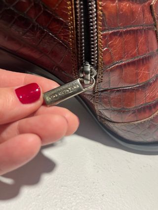 Botines Pons Quintana Piel Cocodrilo