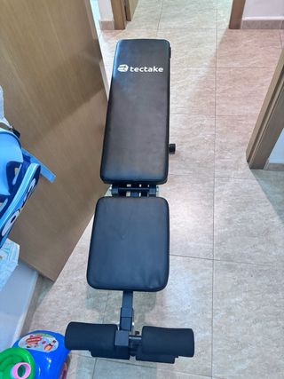 Banco de pesas Tectake plegable. No negociable