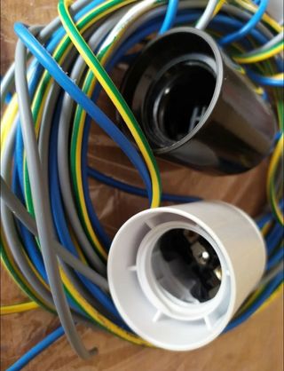 Cavo elettrico e portalampade accessori nuovi