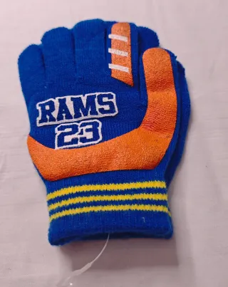 Guantes Niños Rams 23 Azul Naranja