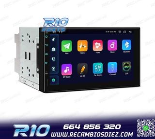 RADIO GPS ANDROID 12 HD TACTIL BLUETOOTH USB SD