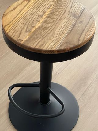 Taburetes de Barra Cocina Madera y Metal