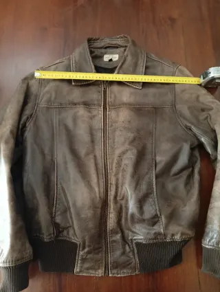 Chaqueta Cuero Jack & Jones Marrón