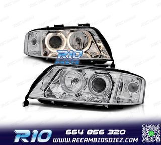 FAROS XENON AUDI A6 4B 01-04 FONDO CROMO