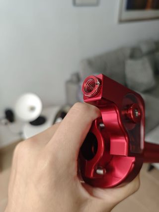 Puño Acelerador Aluminio CNC Rojo