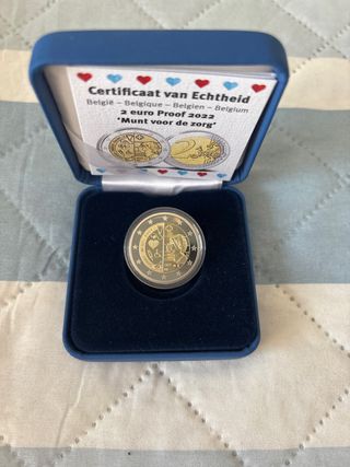 Bélgica 2€ Proof 2022 Sanidad