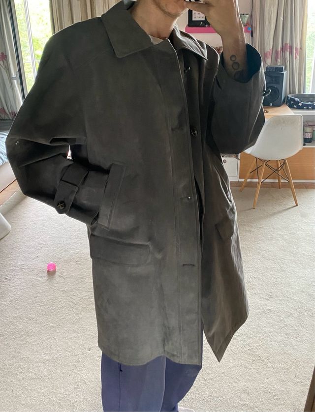 Abrigo Loden de ante elegante