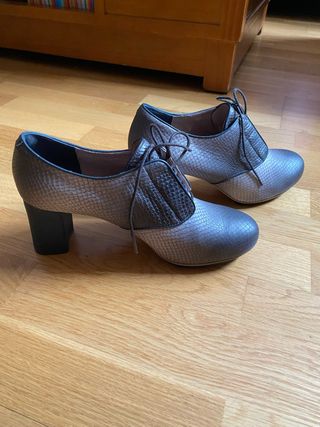 Zapatos Camper tacón piel serpiente