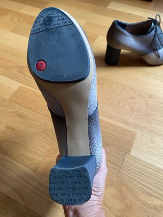 Zapatos Camper tacón piel serpiente