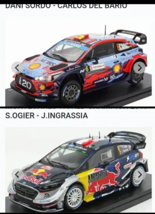 2 Modelli WRC Hyundai e Ford 1:24