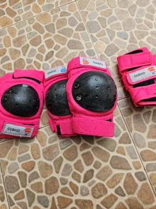 Kit Protección Patines Niños Rosa