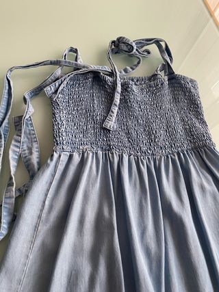 Vestido largo vaquero