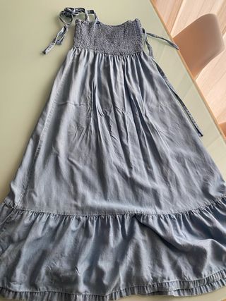 Vestido largo vaquero