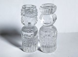 Rosenthal: 2 Candelieri Vetro - Re Magi - Wiinblad