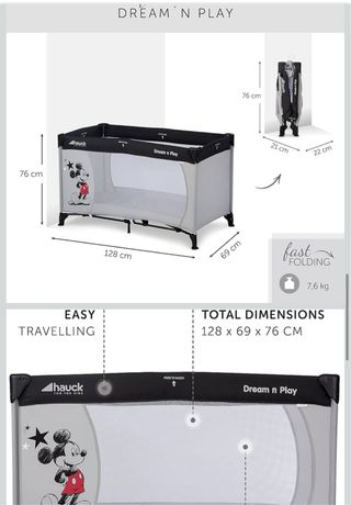 Cuna de viaje Hauck Dream N Play Mickey