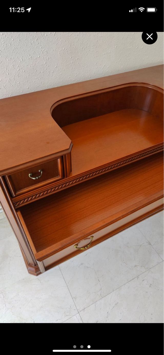 Cassettiera vintage in legno massello