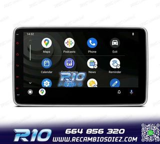 RADIO NAVEGADOR 2DIN 10" HD TÁCTIL BLUETOOTH USB SD