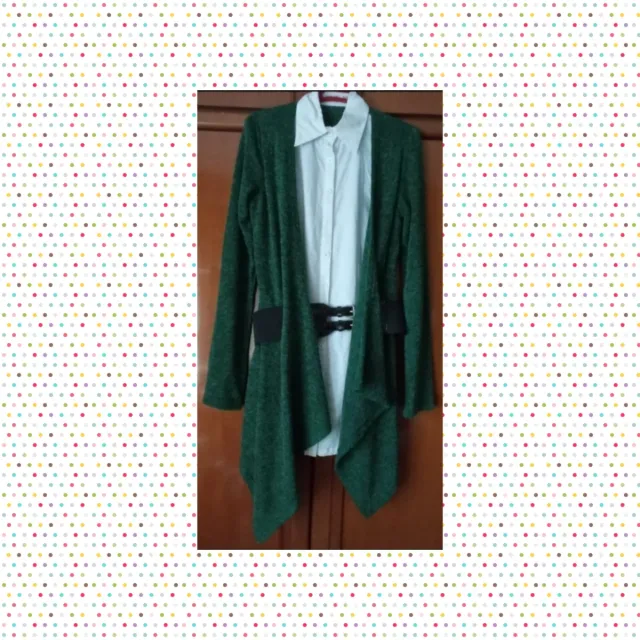 Camisola verde y blanca  M/L