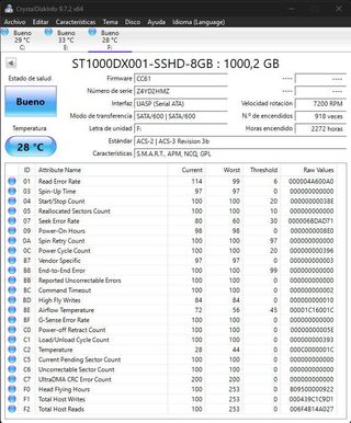 Disco duro SSHD Seagate ST1000DX001-Z4YD2HMZ - 1TB