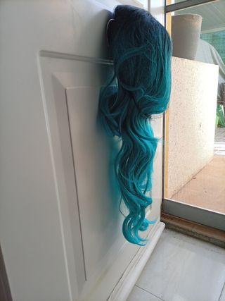 Peluca Carol Gi azul y verde