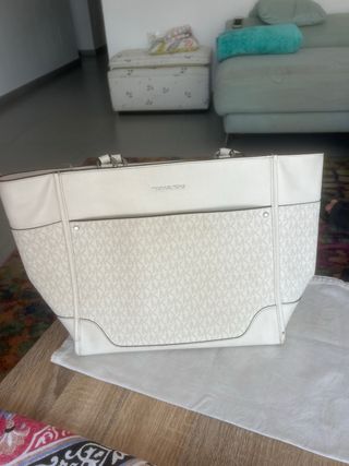 Borsa Michael Kors Original beige e bianca