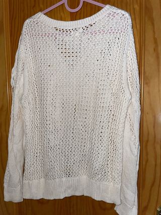 Jersey de punto con flecos