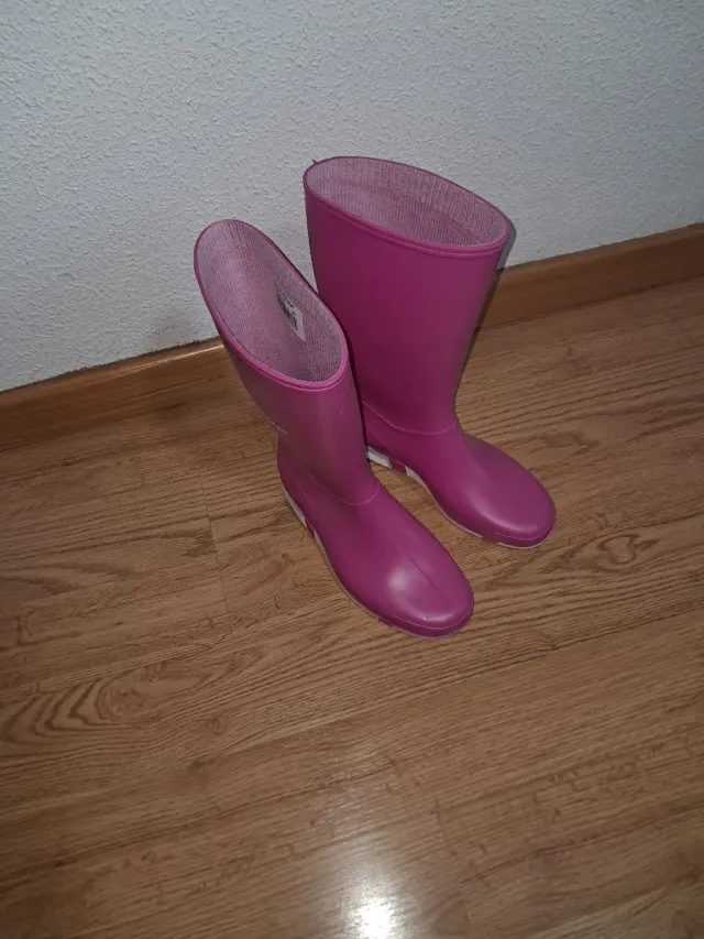 Botas de agua Dunlop rosas mujer