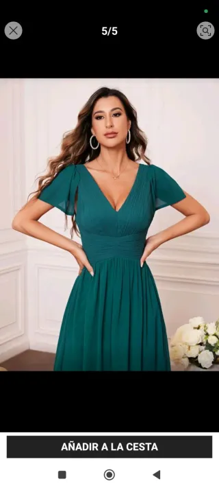 Vestido verde elegante