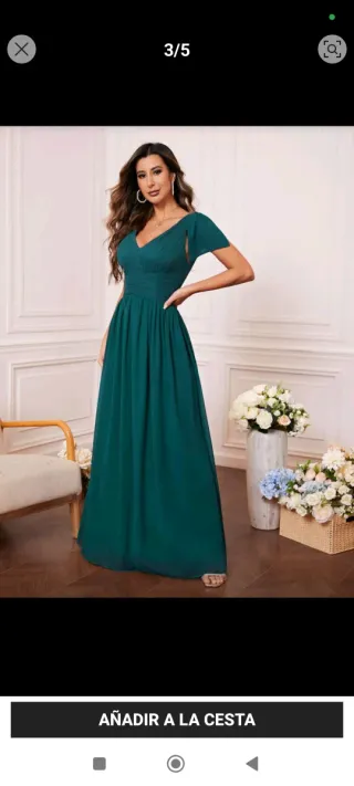 Vestido verde elegante
