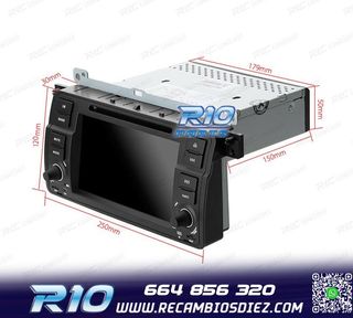 RADIO NAVEGADOR 7" PARA BMW SERIE 3 E46 98-06 USB GPS TACTIL