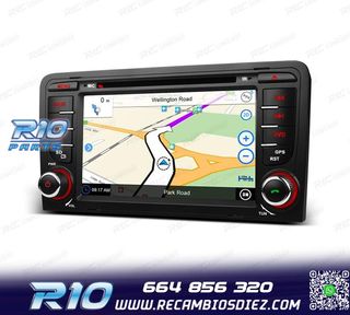 RADIO NAVEGADOR 7" PARA AUDI A3 8P 03-12 USB GPS TACTIL HD