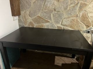 Mesa extensible Ikea negra