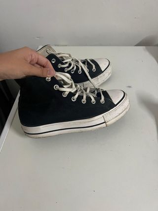 Converse plataforma negras