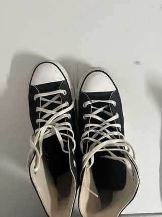Converse plataforma negras