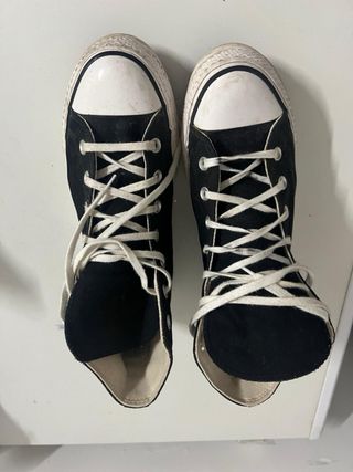 Converse plataforma negras