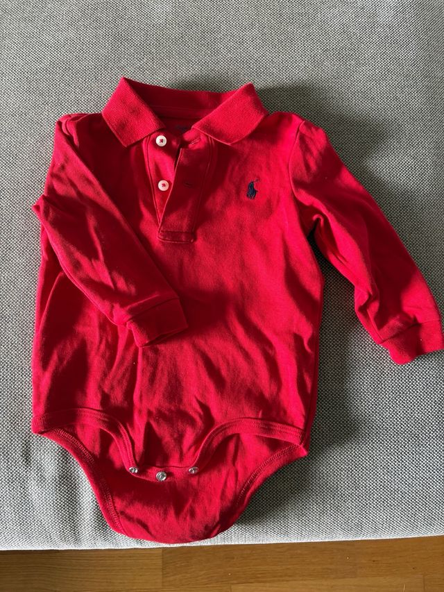 Body Ralph Lauren Bebé 12M Rojo