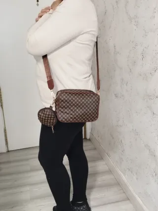 Bolso mujer estampado cuadros