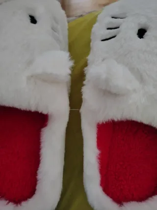 Zapatillas Hello Kitty Blancas Talla Única