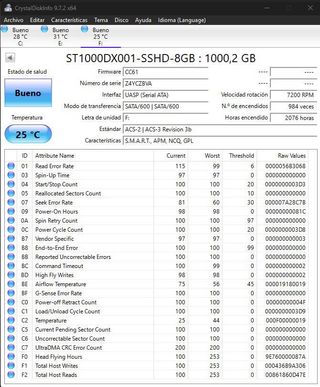 Disco duro SSHD Seagate ST1000DX001-Z4YCZBVA - 1TB