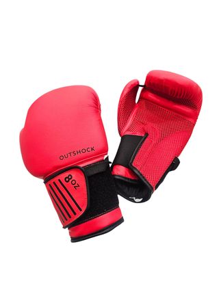 GUANTES OUTSHOCK 8 OZ ROJO