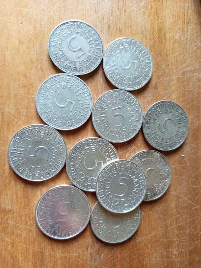 Germania 5 Marchi Argento Lotto