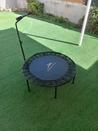 Trampolín Fitness con Barra de Agarre